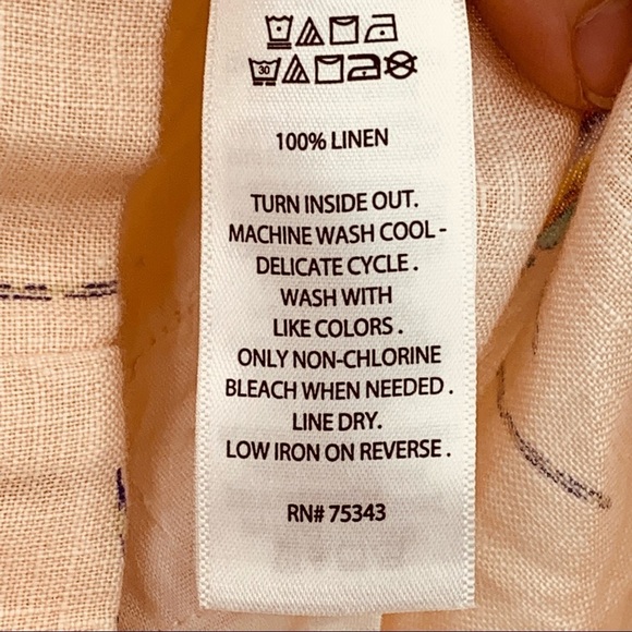 C&C California 100% Linen Cuffed Beach Umbrella Novelty Print - Picture 6 of 7